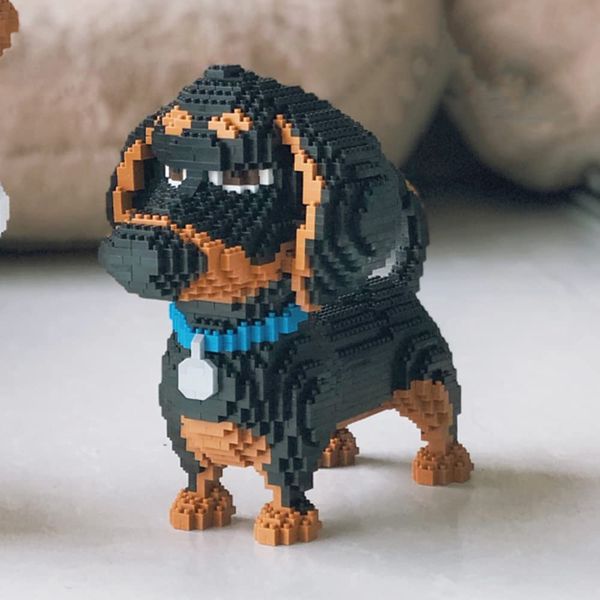 Building Block Animal Dogs Micro Mini Block Dog Building Animal Set DIY 3D Block Toy Building Blocks for Kids Or Adult 2100 Pieces