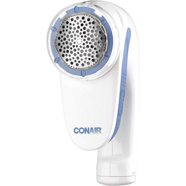 Conair Battery Operated Fabric Defuzzer/Shaver, White, Regular