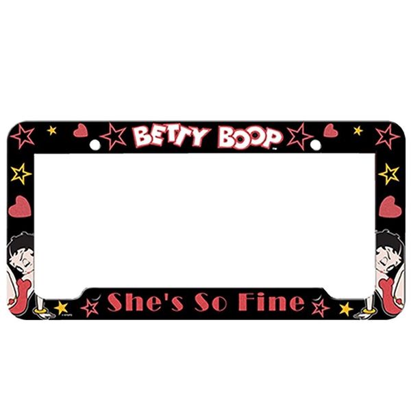 Betty Boop Glitter License Plate Frame