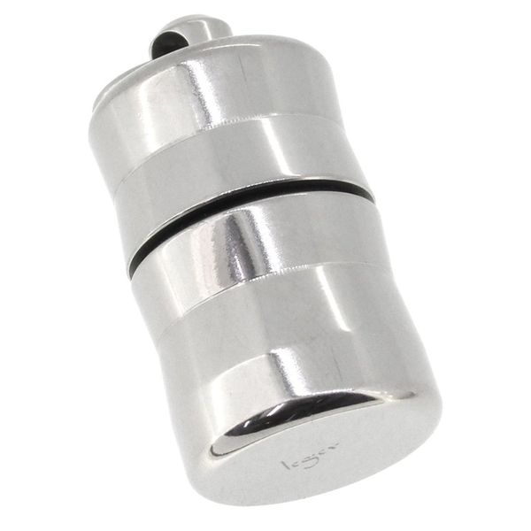 Leger PC11-3 Men's Wave Processing Cylindrical Type Titanium Pill Case