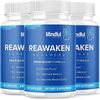 Reawaken Brain Boost Supplement Memory Mindful Advanced Formula 180 Caps 3 Pack