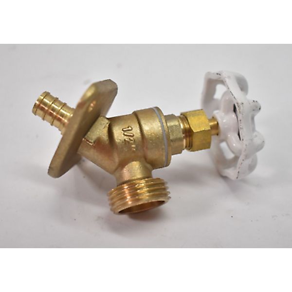 Hydrapro 1/2" Brass Valve Replacement w White Handle Flow Control Device