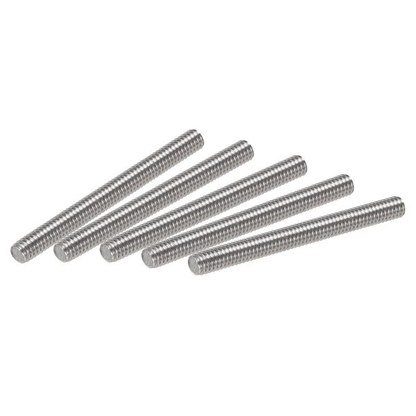 sourcing map 25Pcs M4 x 40mm Fully Threaded Rod 304 Stainless Steel Right Hand Threads,M4-0.7 Thread Pitch