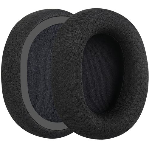 Geekria Comfort Mesh Fabric Replacement Ear Pads for Microsoft Xbox Wireless/Stereo Headset 20th Anniversary Special Edition Headphones Ear Cushions, Repair Parts (Black)