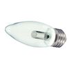 Satco S9154 Medium Bulb in Light Finish, 3.81 inches, Clear