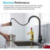 Stainless Steel Kitchen Faucets Single Lever Pull Down Sprayer Sink, Matte Black
