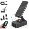 4 in1 Cell Phone Stand Holder with Wireless Bluetooth Speaker Induction Audio