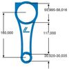 IPSA CO001700 Pleuel 873g