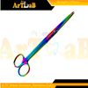 Mayo Dissecting Scissors 6.75in Blunt w/ STR Tips, Rainbow, Veterinary Tools