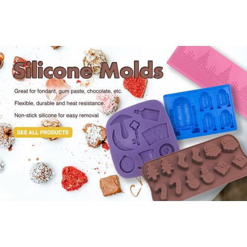 Mad Hatter & Alice in Wonderland (Madhatter) Silicone Mold | Bakell Decorating, Fondant, Chocolate & Candy Silicone Molds