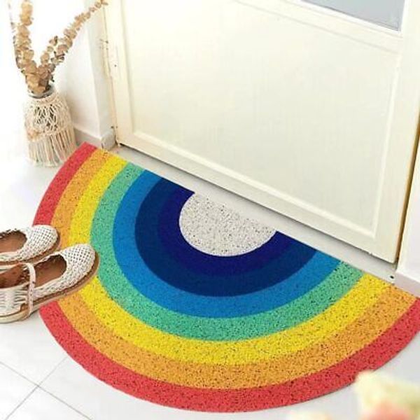 Door Mat Rainbow Pet Durable Welcome Mat Non-Slip Floor Front Doormat Resist ...