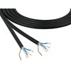 CANARE L-4E6S Microphone Cable, Quad Core, Black Bulk (25 feet)