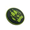 K9 Dog Claw Round Airsoft Paintball PVC Morale Patch (Green)