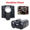 2pcs Motorcycle HandleBar Handle Fat Bar Mount Clamps Riser Universal 7/8'' 22mm