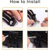 WOWLED Mounting Brackets for LED Work Light Bars, 2 Pack Universal Adjustable Mount Bracket Slidable for Most Work Lights Bar Pod Lights, Offroad Driving Work Lamp Light Bracket Mount 4x4