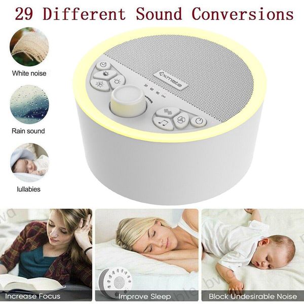 29 Sounds White Noise Machine-Fan Lullaby Ocean Rain Sound Therapy Sleeping Aid