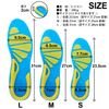 PhoenixSole Sports Insole, High Density Gel Cushion, Footbed, Shock Absorption, Antibacterial, Odor Resistant, Breathable, Sports, Walking, Town Walking (S)