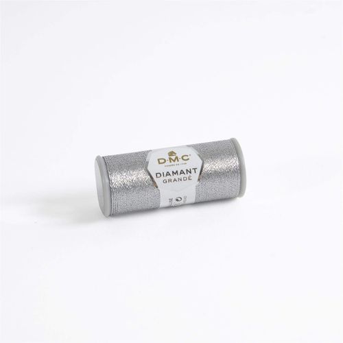 DMC CORPORATION DMC Diamant Grande Metallic Thread 21.8yd-Dark Silver Embroidery Accessory, Sliver
