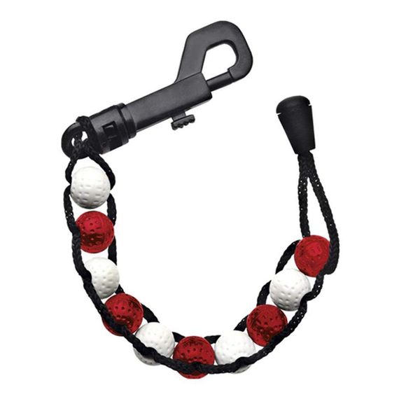 Longridge Unisex's BEAD STROKE COUNTER - RED/WHITE ONE SIZE