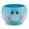 Adorable Blue Smiley Face/Happy Face Planter/Candy Dish with Hearts
