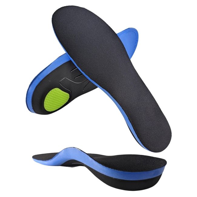 Insoles [Physical Therapist Supervision] Shock Absorption Arch Support Arch Insoles Men&#39;s Women&#39;s Rela Kino (26-27, Black)
