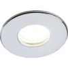 230V IP65 Fixed GU10 Fire-Rated Downlight Chrome