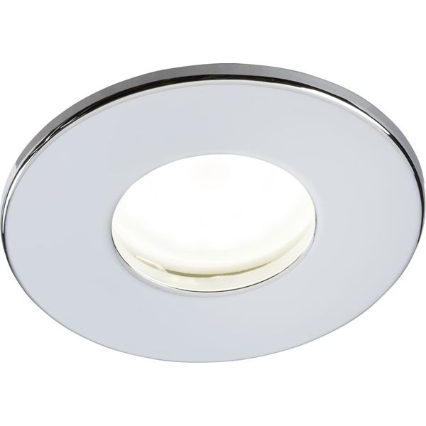 230V IP65 Fixed GU10 Fire-Rated Downlight Chrome