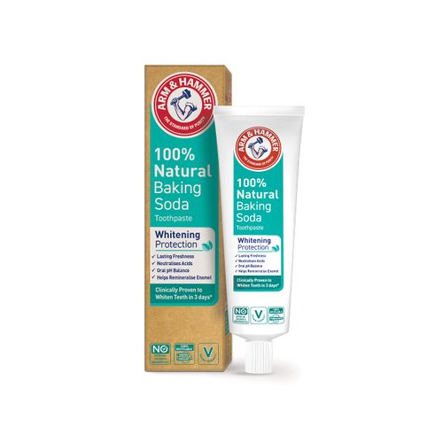 Arm & Hammer 100% Natural Baking Soda Whitening Protection Toothpaste, 75ml