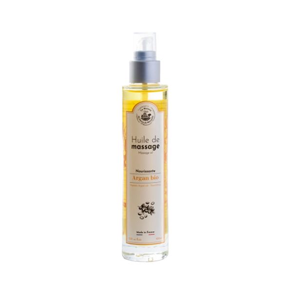 La Maison du Savon OB-PVP-9-1 Body Oil for Massage, Argan, 3.4 fl oz (100 ml), Made in France, Moisturizing