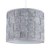 MiniSun Small Modern Grey Felt Weave Design Ceiling Pendant/Table Lamp Drum Light Shade