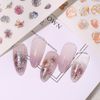 Chisafly Nail Stickers, Flowers, Hydrangea, Petals, Nail Stickers, Flower Colorful, Summer Flowers, Rainy Season, Set of 6