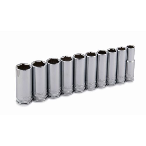 Titan 68402 10-Piece 3/8-Inch Drive 6-Point Metric Deep Socket Set