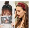 2Pcs Polka Dot Print Bowknot Headband Wide Band Cloth Hairbands Hair Hoop Headwrap Hair Accessories for Women Girls
