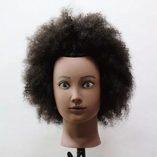 Hair Straightening Training Mannequin Afro Hair AF-21H01