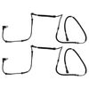 TRQ Rear ABS Wheel Speed Sensor Set Compatible with 1993-2006 Jeep Wrangler