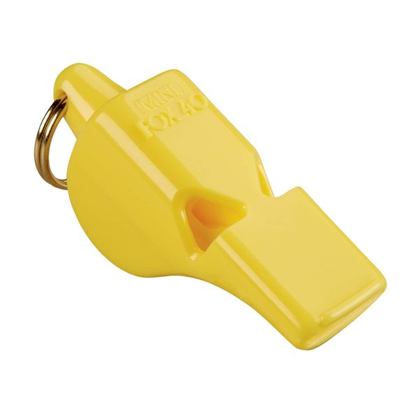 Fox 40 Original Mini Whistle with Lanyard, Yellow