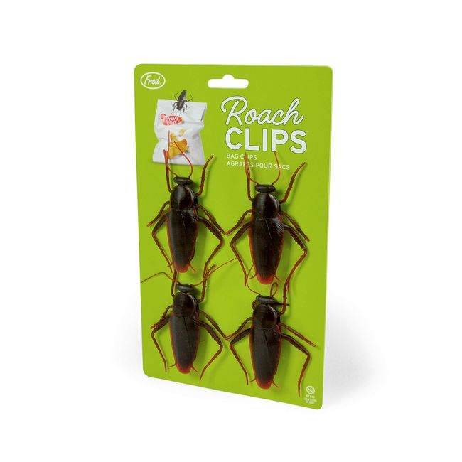 Fred Roach Bag Clips, Set of 4, Brown