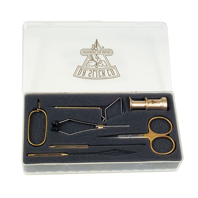 Dr Slick Fly Tying Tools Gift Set with Fly Box Combo.