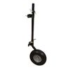 10" x 3" Adjustable Gate Wheel Solid Rubber Metal/Pipe Fits 1 5/8"-2" Round Tube
