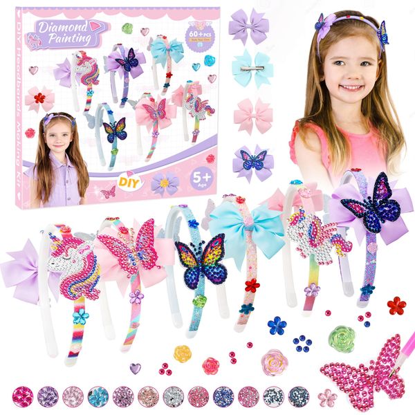 Einzigartig Haarreifen Mädchen Haarreifen Selber Machen Mädchen Bastelset Kinder ab 6 Jahre Einhorn Geschenke für Mädchen Geschenke 6 7 8 Jahre Diamond Painting Kinder Bastelset Geschenke
