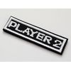 PLAYER 2 Patch (Player 2) Velcro (Velcro/Velcro) Detachable Game Style Funny Embroidery Patch
