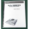 Roland MV-8800 Owner's Manual: Comb Bound with Protective Covers!