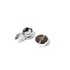 BRERA 67 Men's Silver Button Covers with Initials N