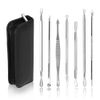 7Pcs Blackhead Acne Spot Comedone Pimple Blemish Extractor Remover Tool Kit Set