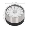 Mechanical Timer, Magnetic Kitchen Timer, 60 Minute Countdown Timer Visual Timer for Cooking, Baking, Working, Classroom, Time Management Tool with Alarm Sound & Stainless Steel