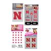 Nebraska Temporary Tattoo and Fan Tailgate Bundle