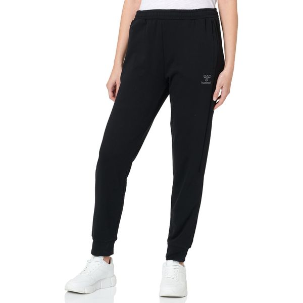 hummel Damen Hmloffgrid Wo Casual Pants, Jet Black/Forged Iron, XS EU