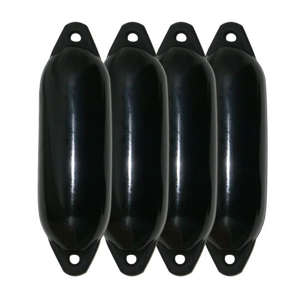 Majoni 4er-Set Bootsfender Star 35 - Farbe schwarz, Länge 62cm