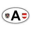 CafePress Austria Car Decal Oval Car Bumper Sticker