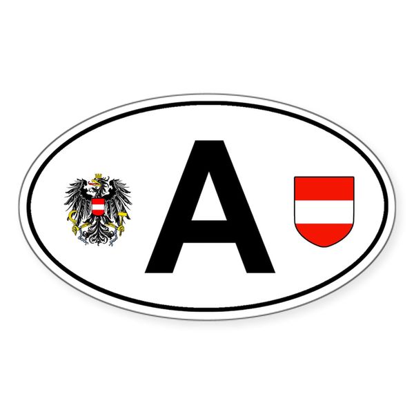 CafePress Austria Car Decal Oval Car Bumper Sticker